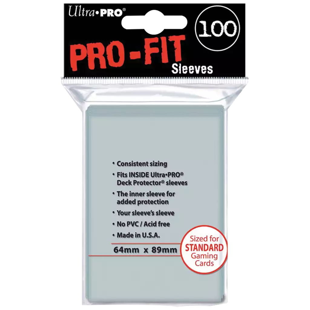 Sleeve - Ultra Pro - Protèges Cartes - Pro Fit - Transparent - par 100