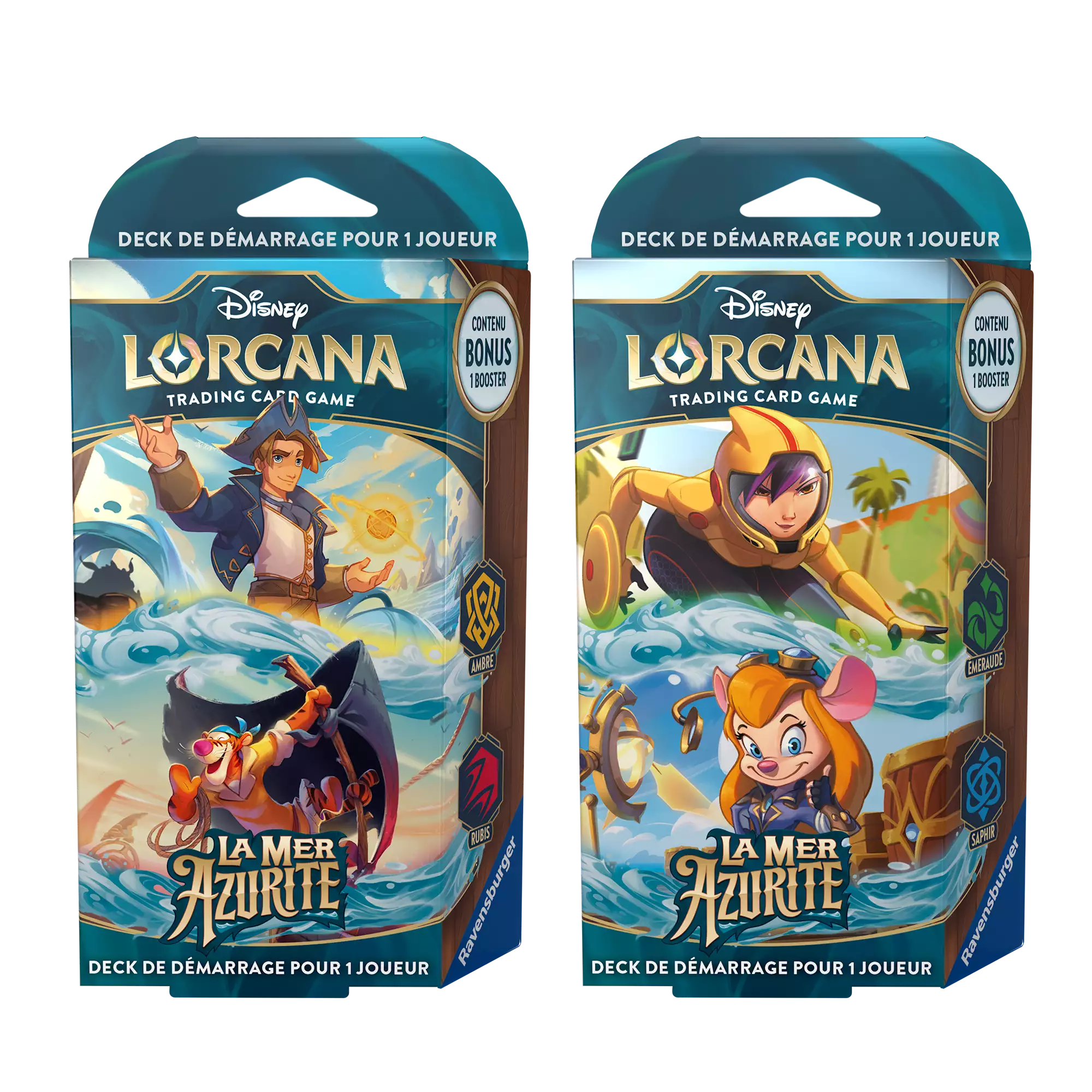 Lot 2 deck de démarrages Disney lorcana set 6: La mer Azurite